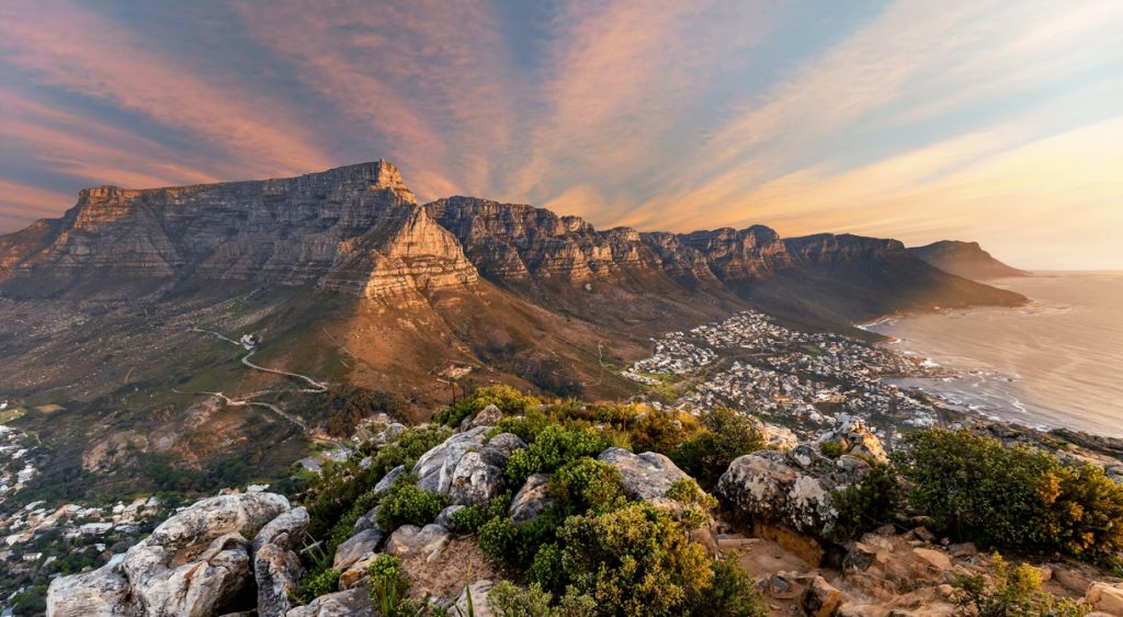 Table Mountain above Cape Town