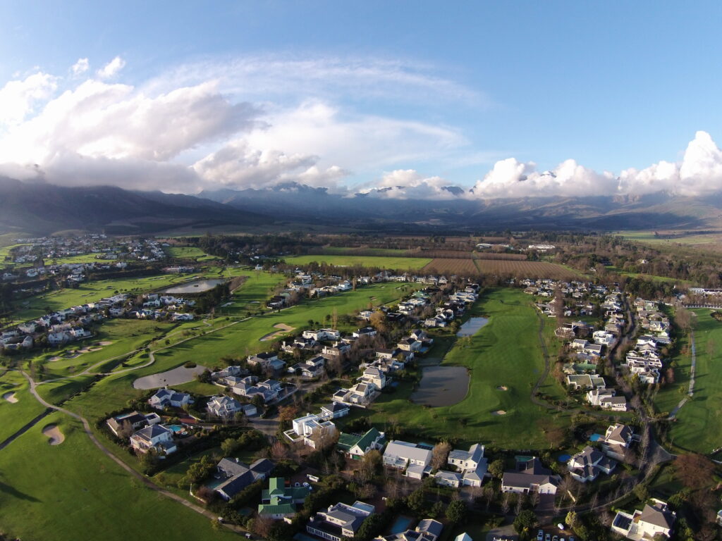 Erinvale Golf Club am Fuß des Helderbergs in Somerset West