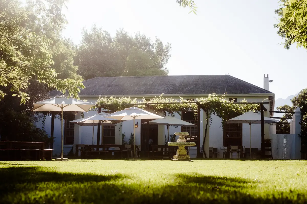 Toevlug restaurant on Annandale wine farm, Stellenbosch